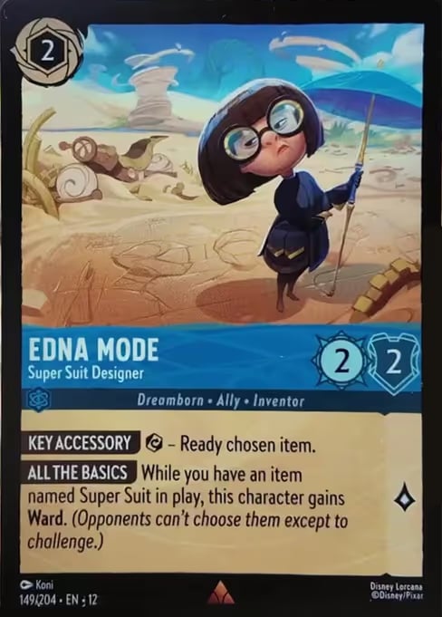 Edna Mode - Super Suit Designer card art