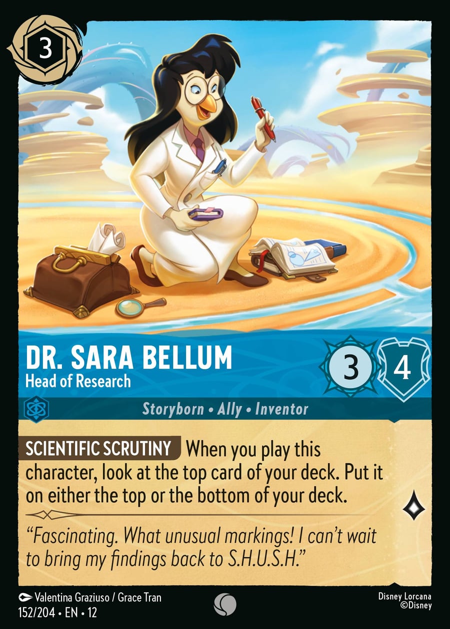 Dr. Sara Bellum - Head of Research card art