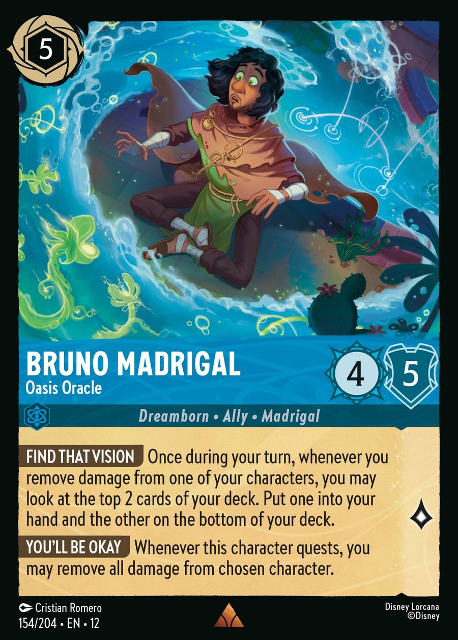 Bruno Madrigal - Oasis Oracle card art