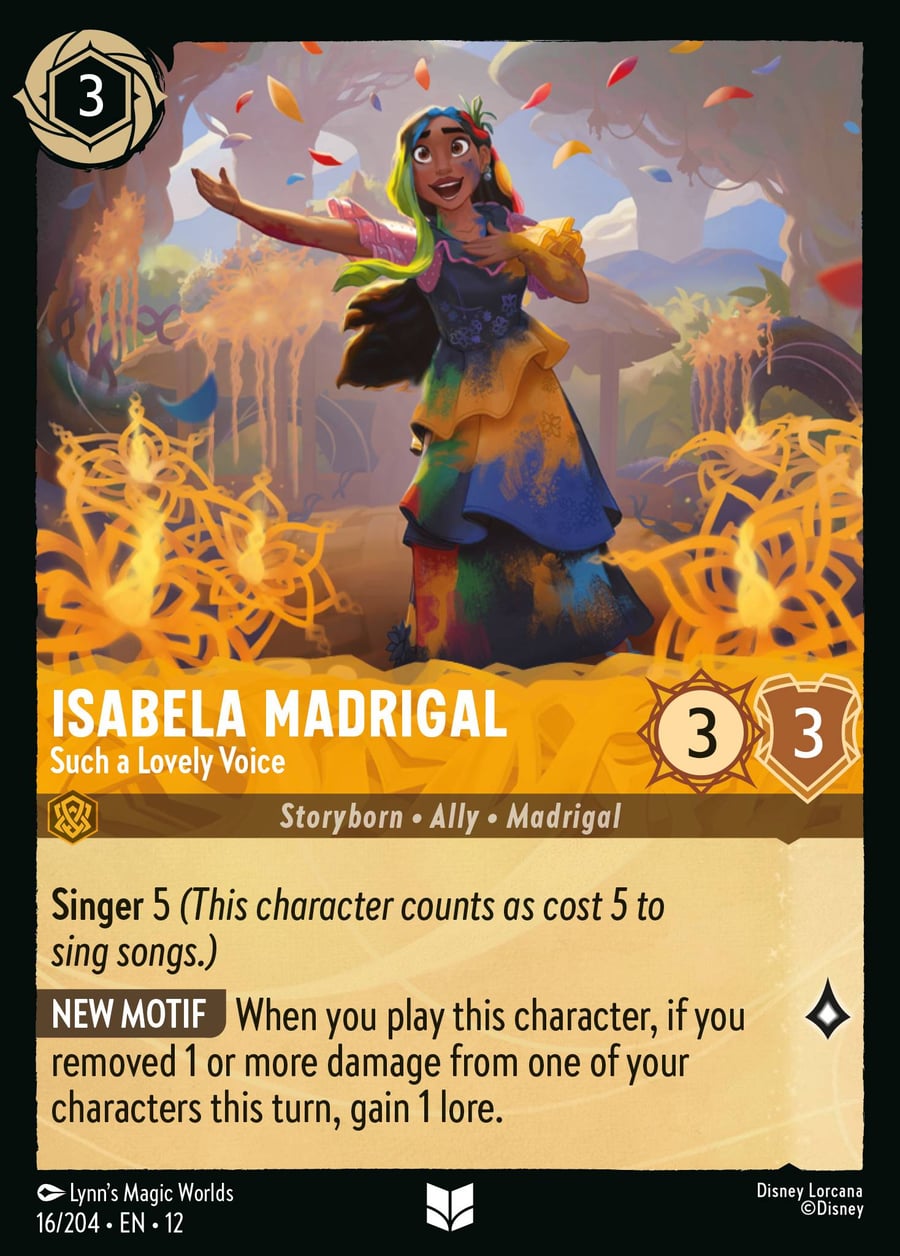 Isabela Madrigal - Such a Lovely Voice card art