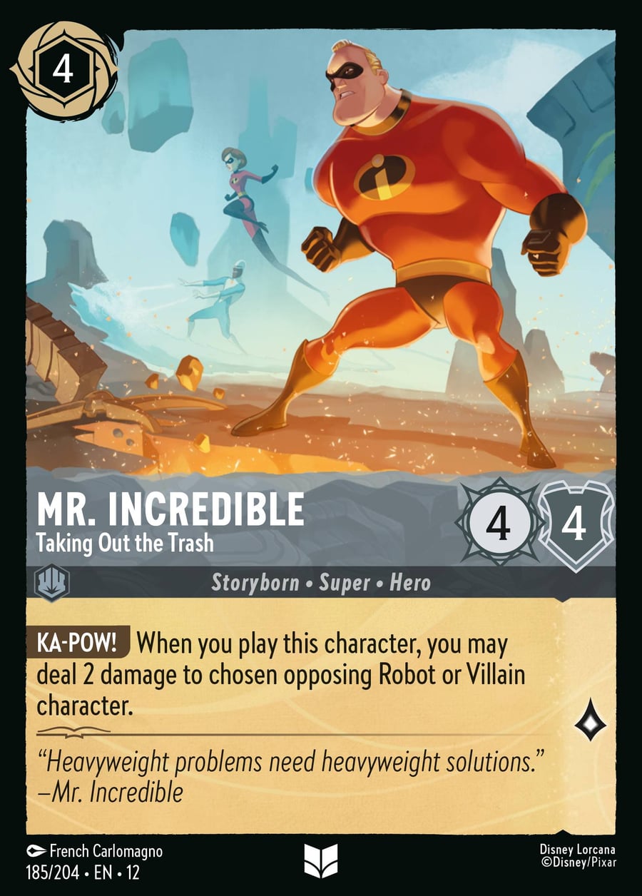 Mr. Incredible - Taking Out the Trash card art