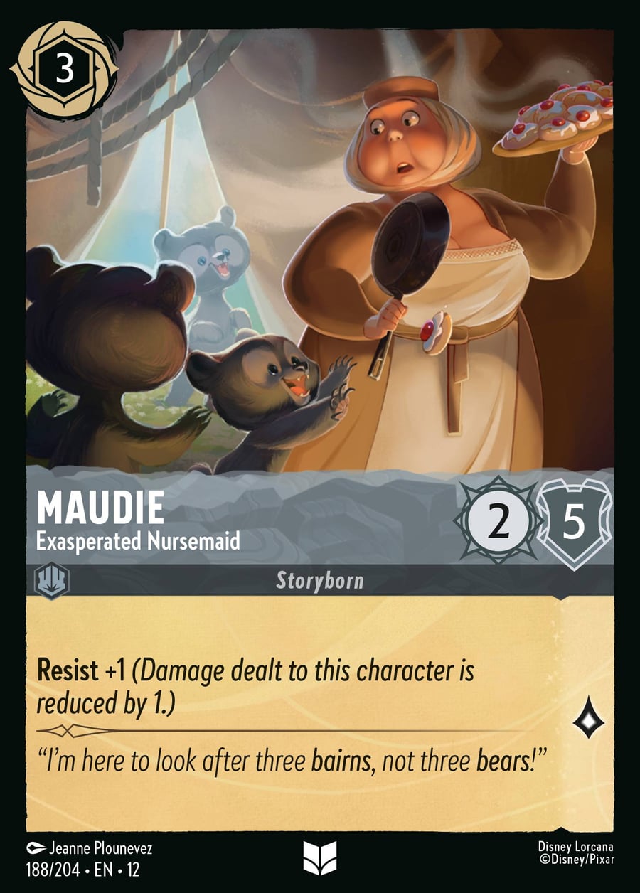 Maudie - Exasperated Nursemaid card art