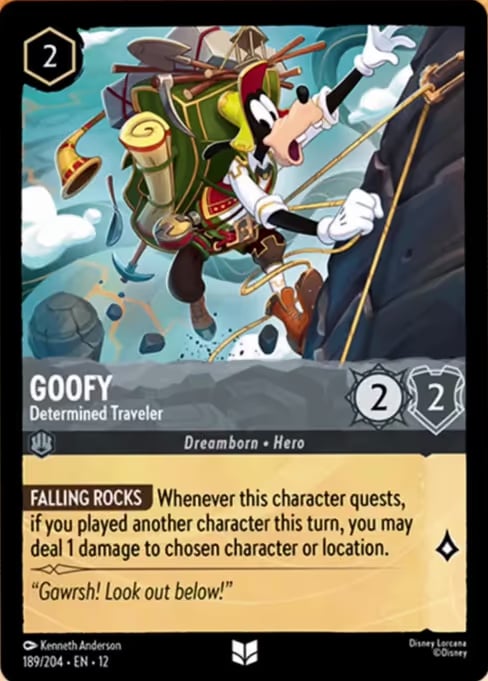 Goofy - Determined Traveler card art