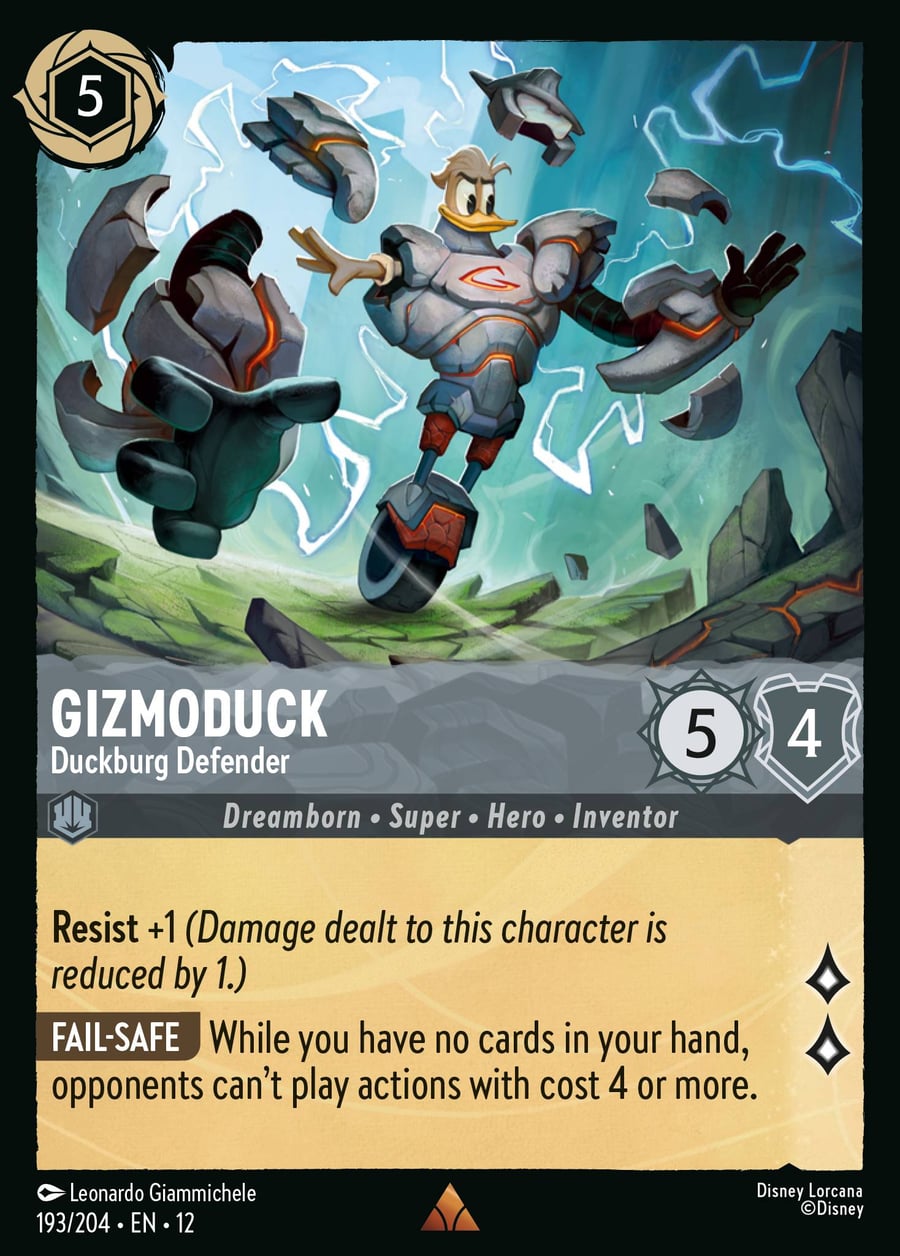 Gizmoduck - Duckburg Defender card art