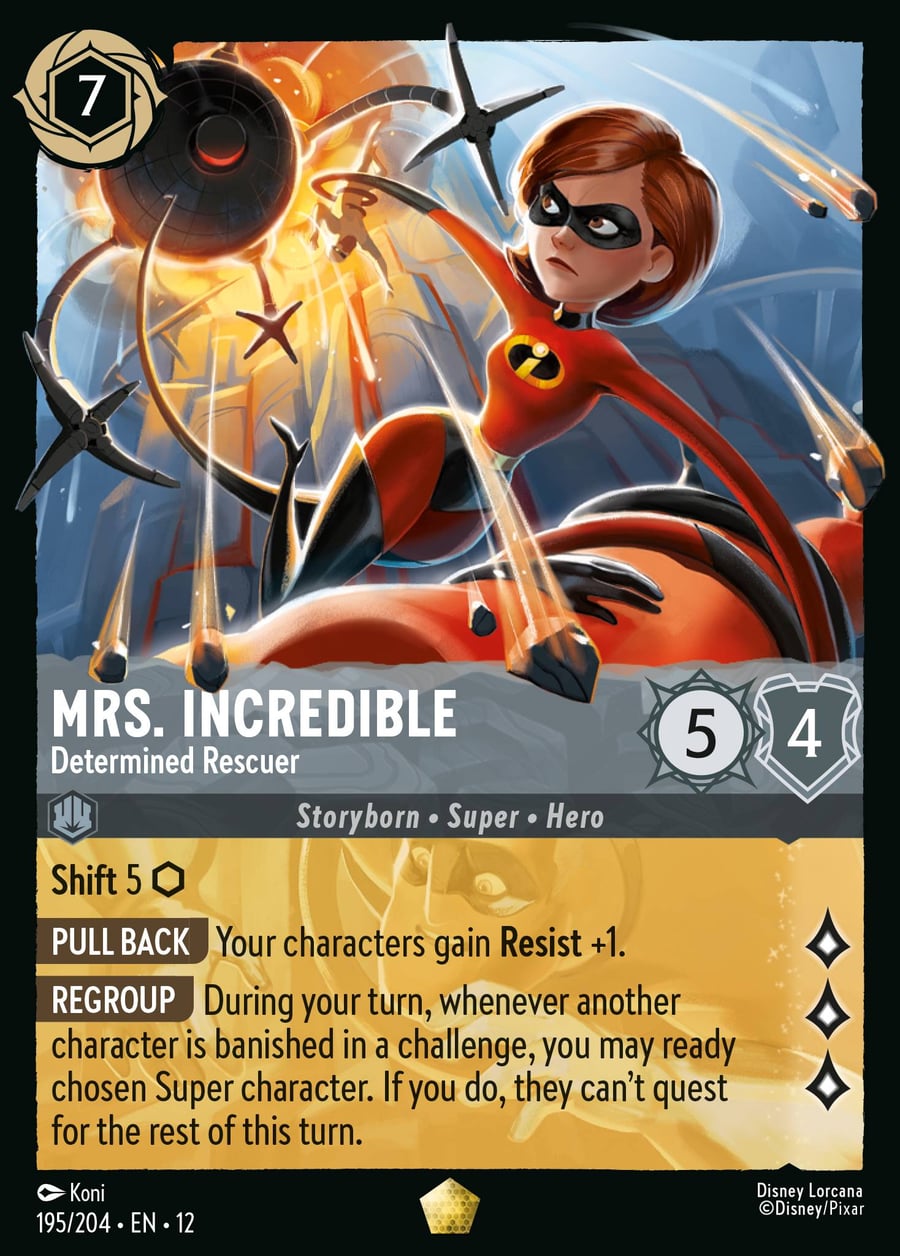 Mrs. Incredible - Determined Rescuer card art