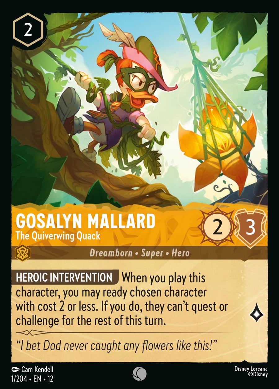 Gosalyn Mallard - The Quiverwing Quack card art