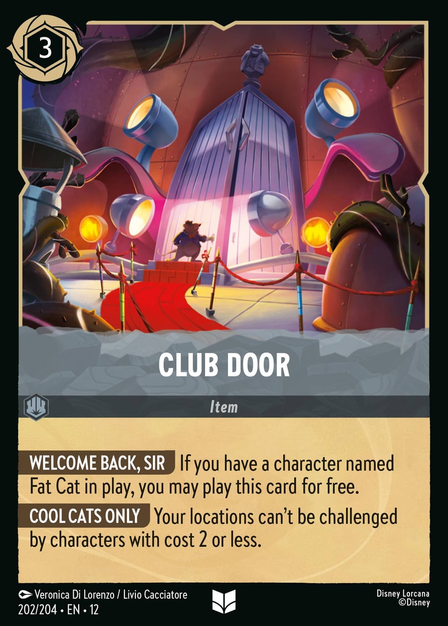 Club Door card art
