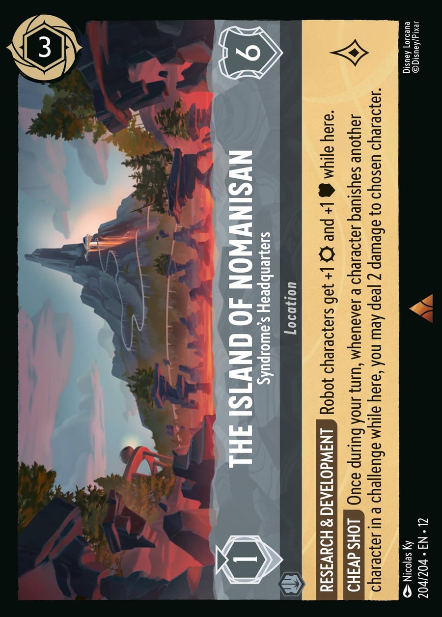 The Island of Nomanisan - Syndrome's Headquarters card art