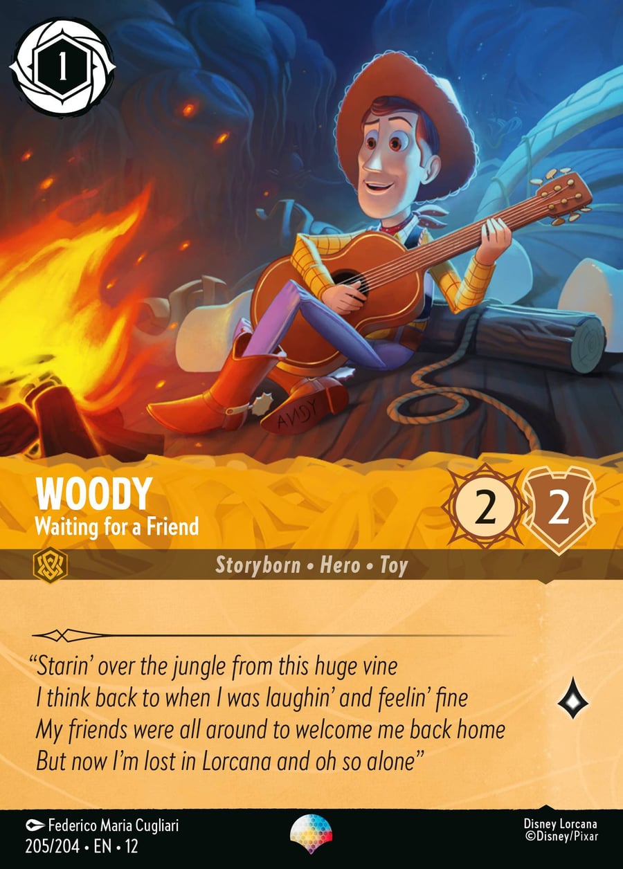 Woody - Waiting for a Friend card art