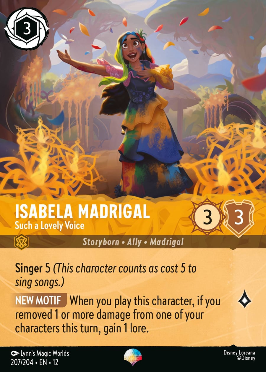 Isabela Madrigal - Such a Lovely Voice card art