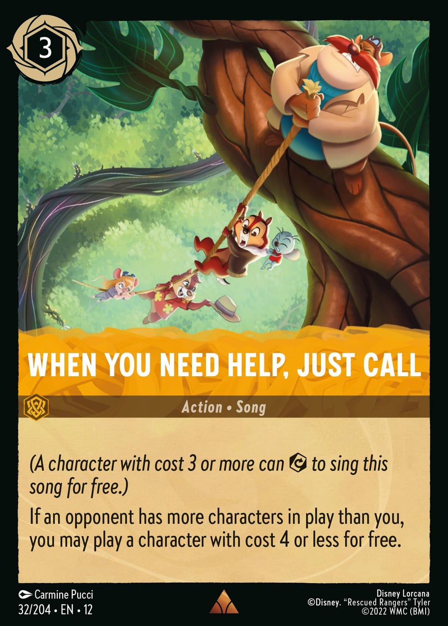 When You Need Help, Just Call card art