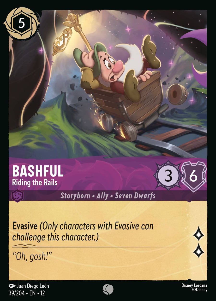 Bashful - Riding the Rails card art