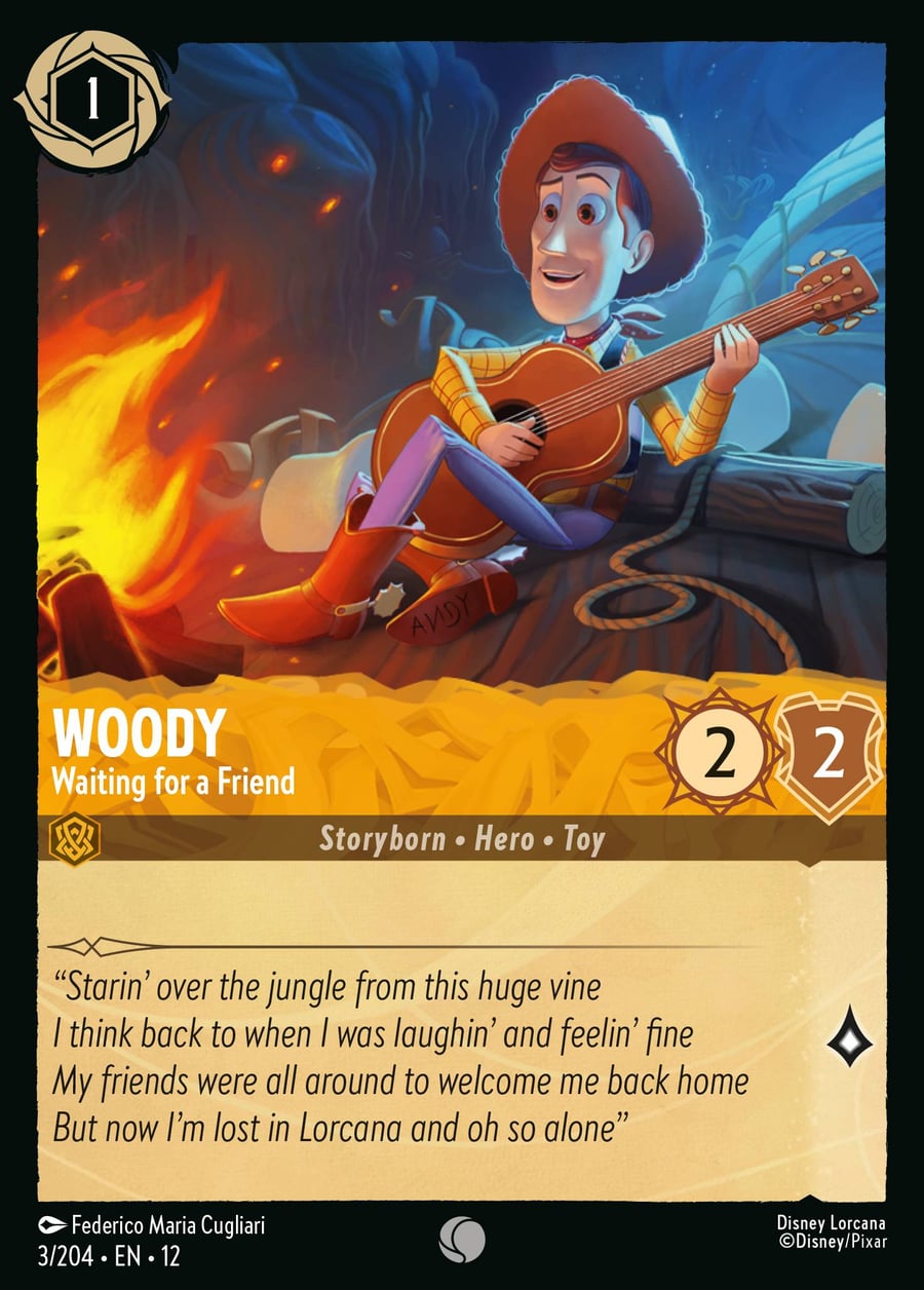 Woody - Waiting for a Friend card art