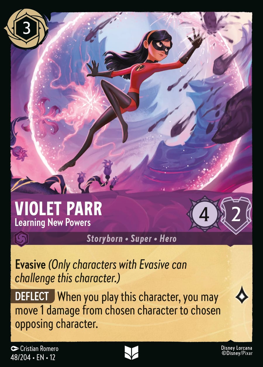Violet Parr - Learning New Powers card art