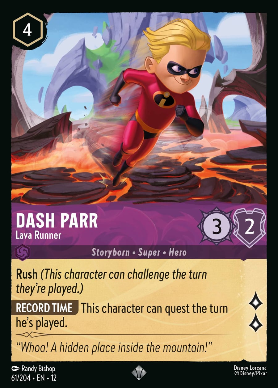 Dash Parr - Lava Runner card art