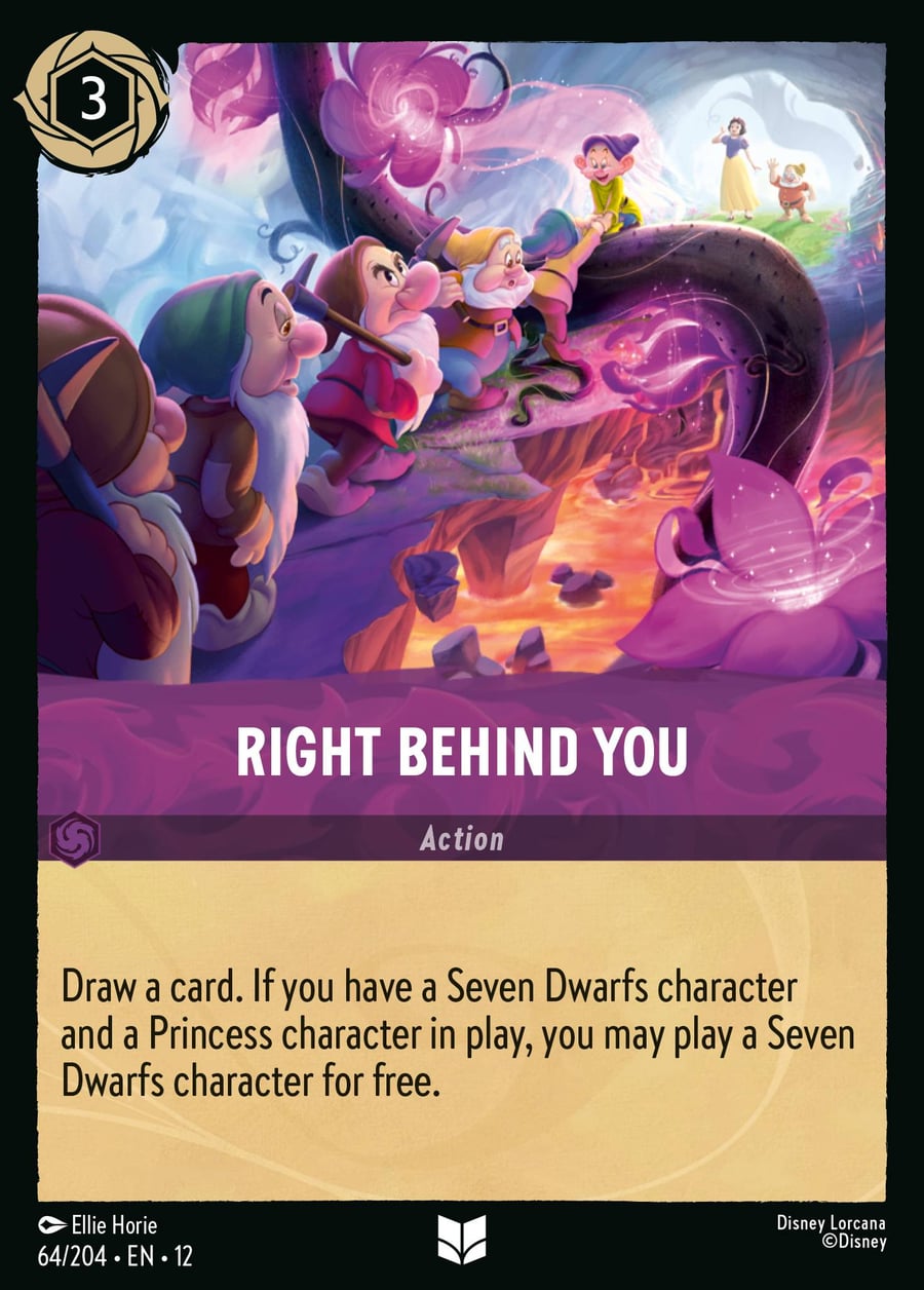 Right Behind You card art