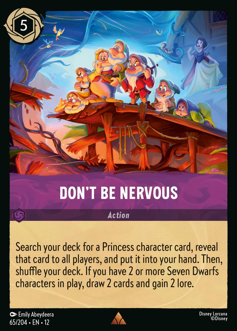 Don't Be Nervous card art