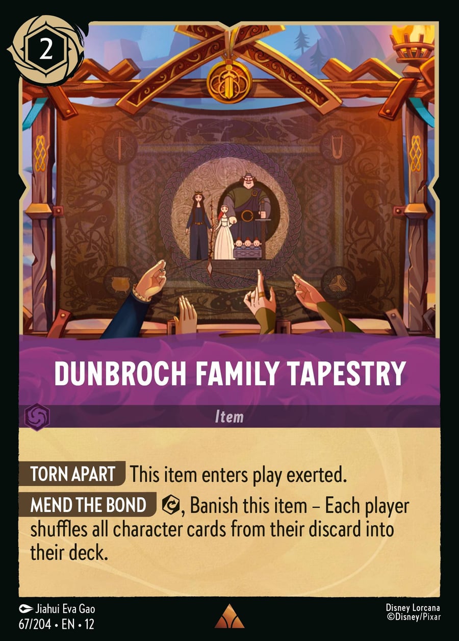 DunBroch Family Tapestry card art