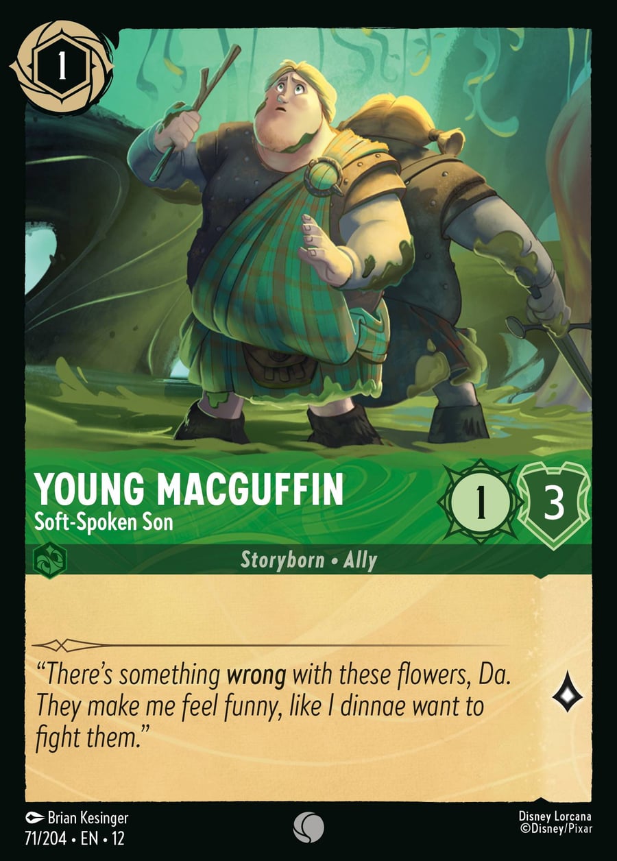 Young MacGuffin - Soft-Spoken Son card art