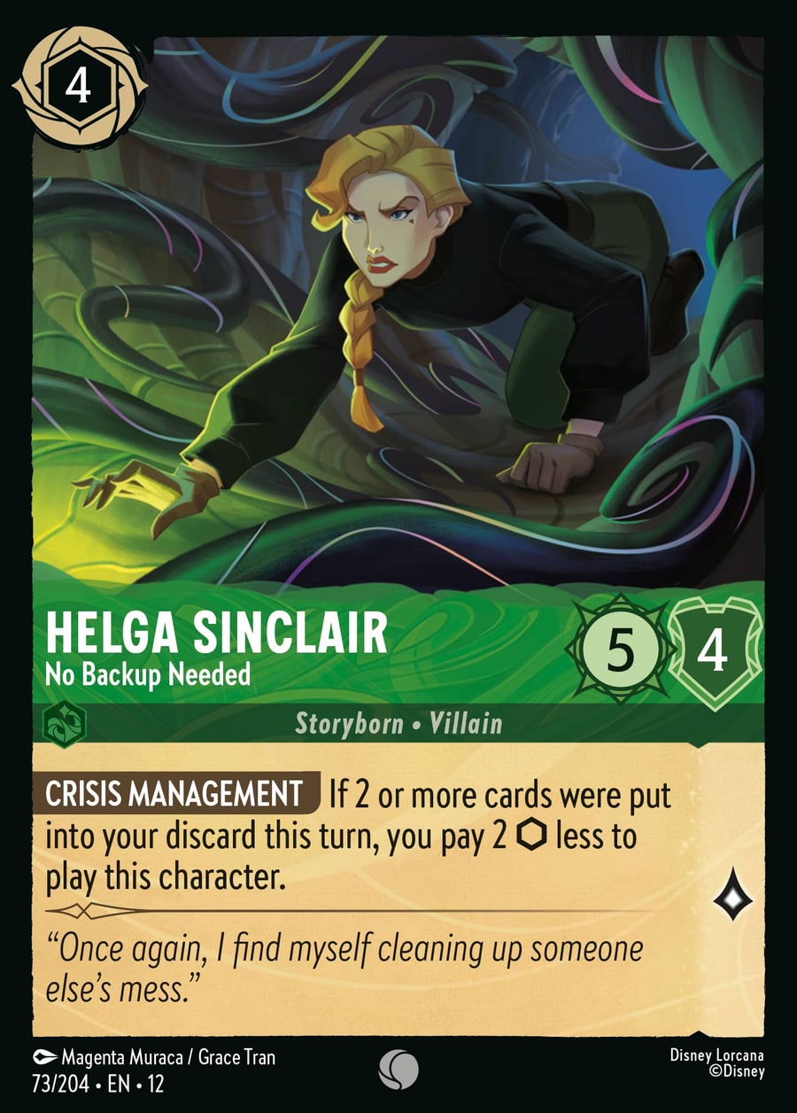 Helga Sinclair - No Backup Needed card art