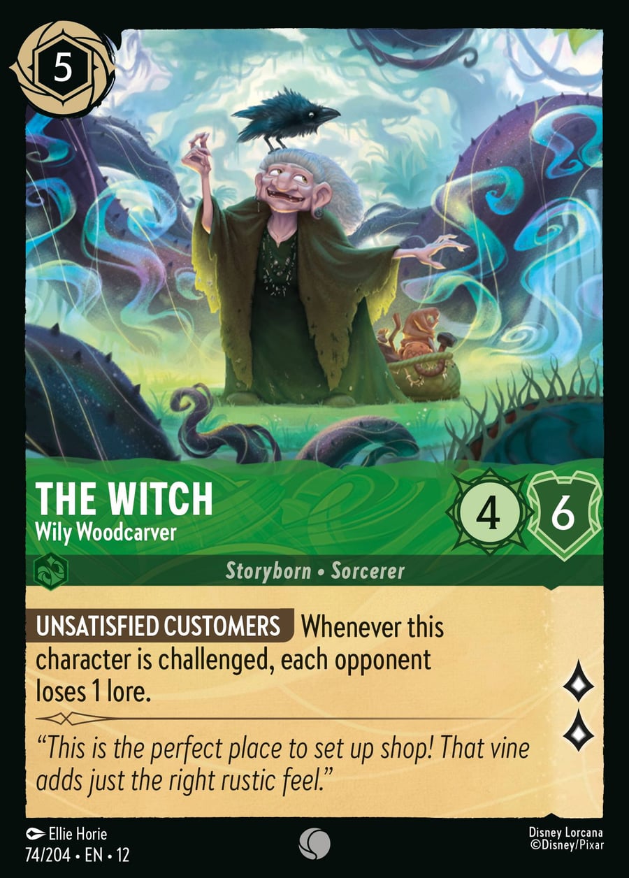The Witch - Wily Woodcarver card art