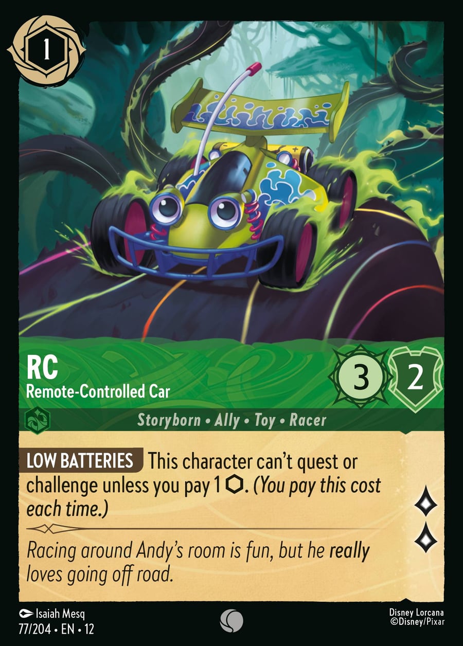 RC - Remote-Controlled Car card art