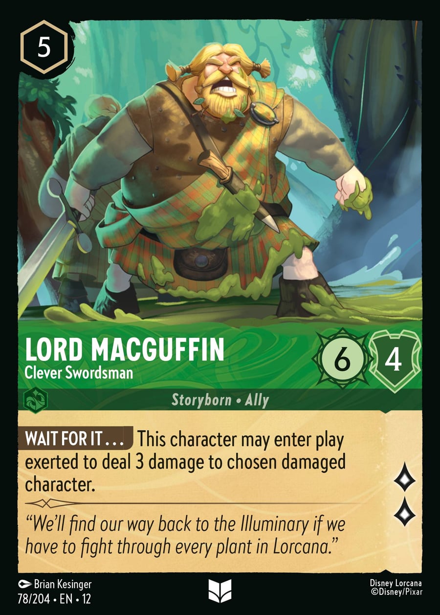 Lord MacGuffin - Clever Swordsman card art