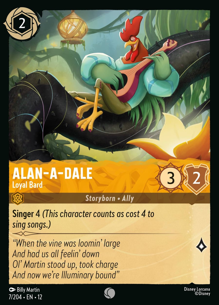Alan-a-Dale - Loyal Bard card art