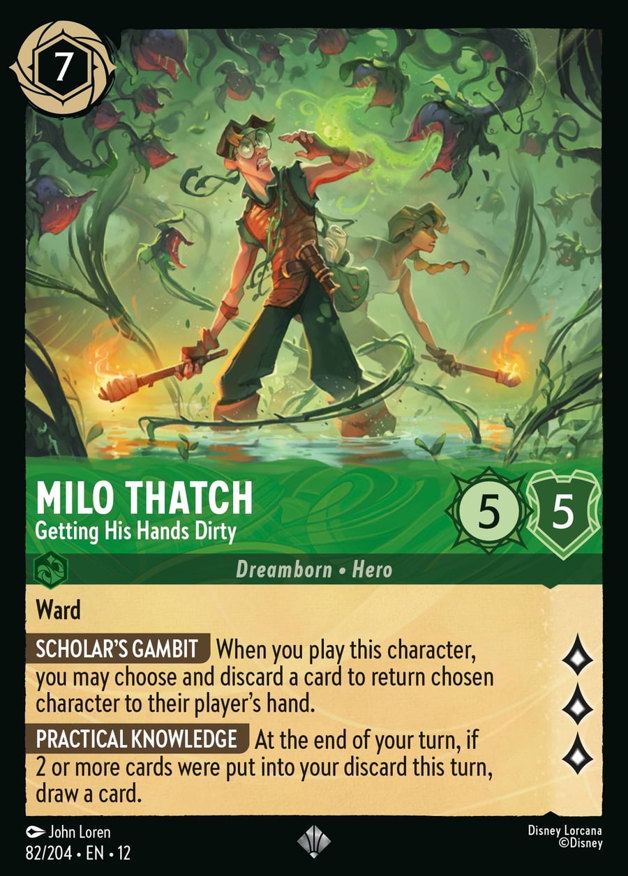 Milo Thatch - Getting His Hands Dirty card art