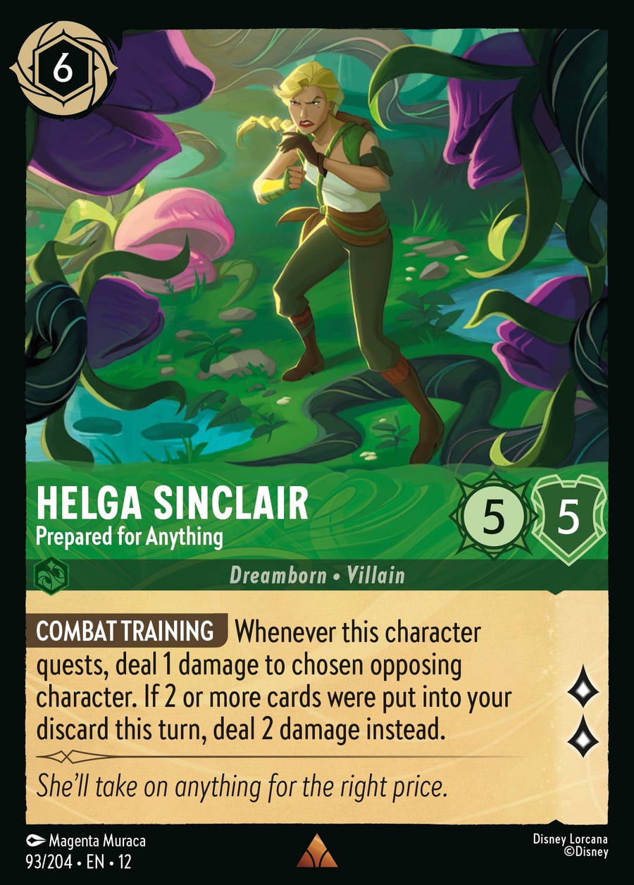 Helga Sinclair - Prepared for Anything card art