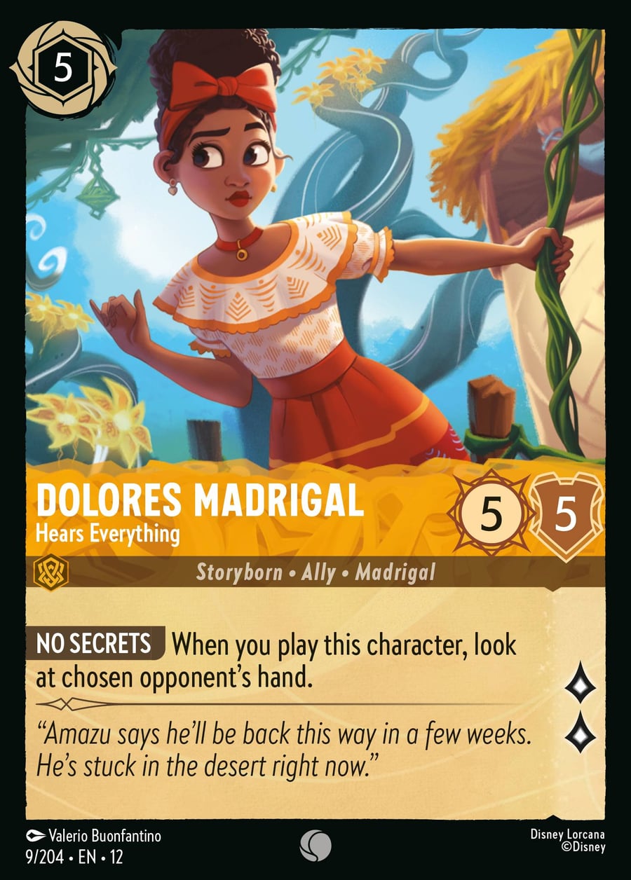 Dolores Madrigal - Hears Everything card art