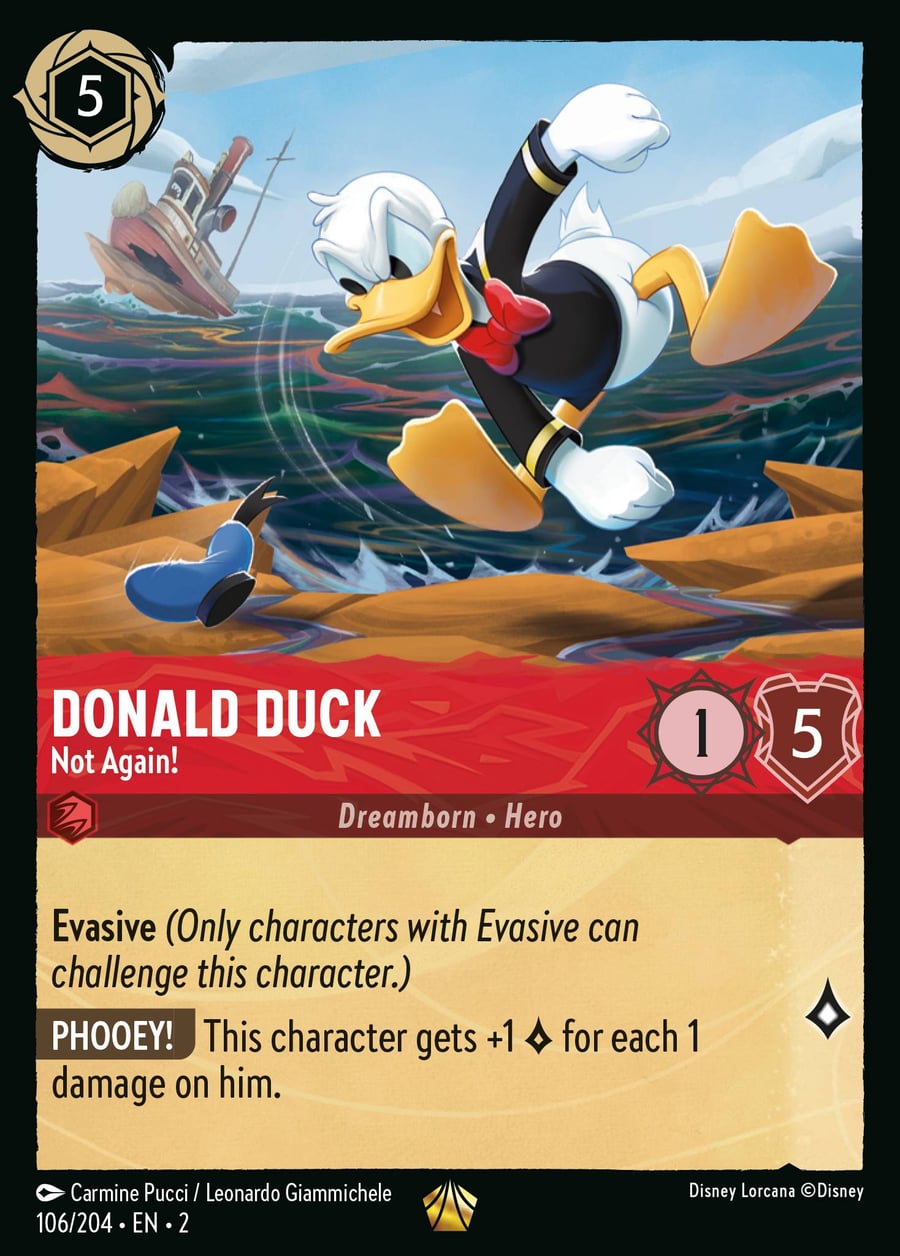 Donald Duck - Not Again! card art