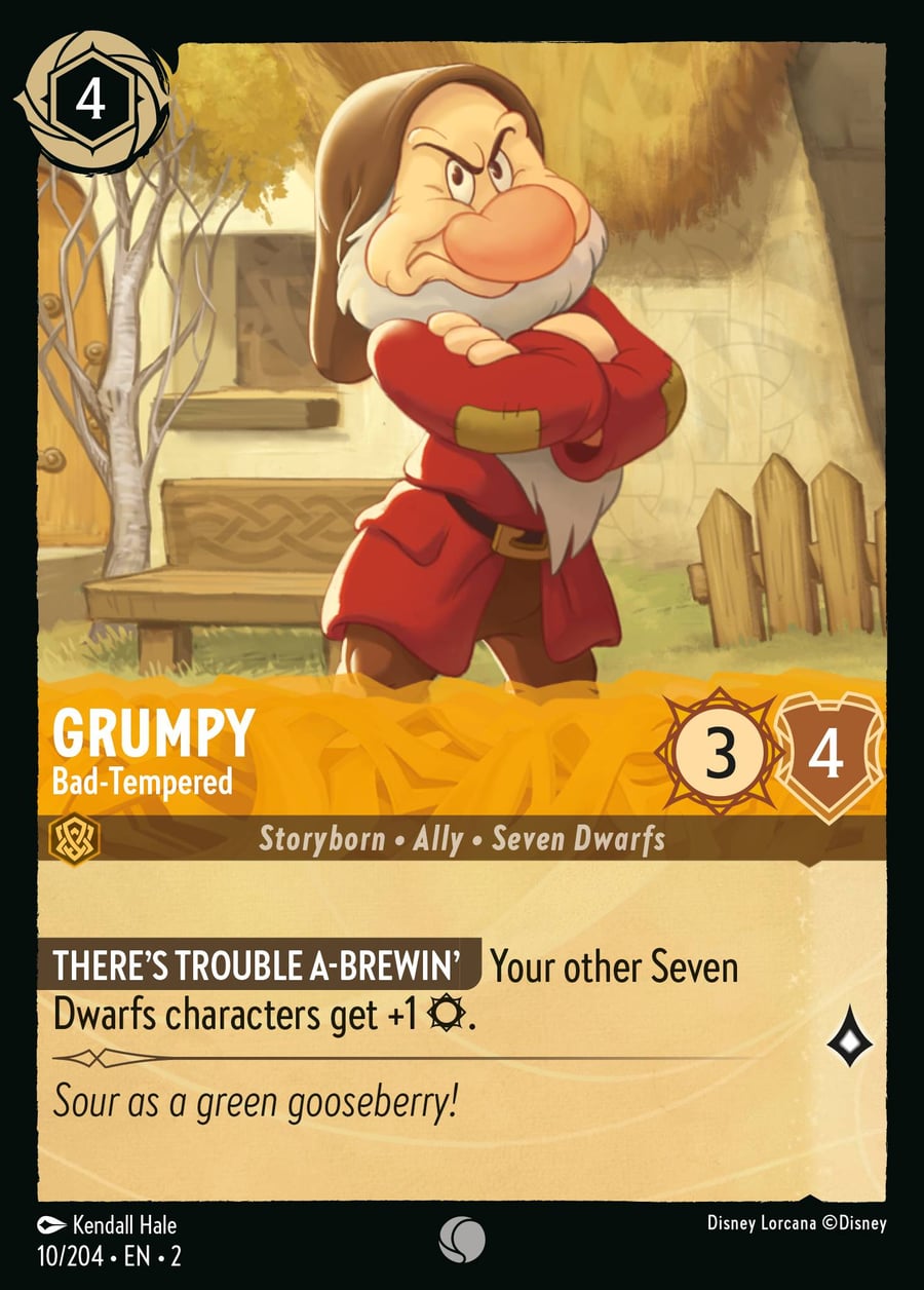 Grumpy - Bad-Tempered card art
