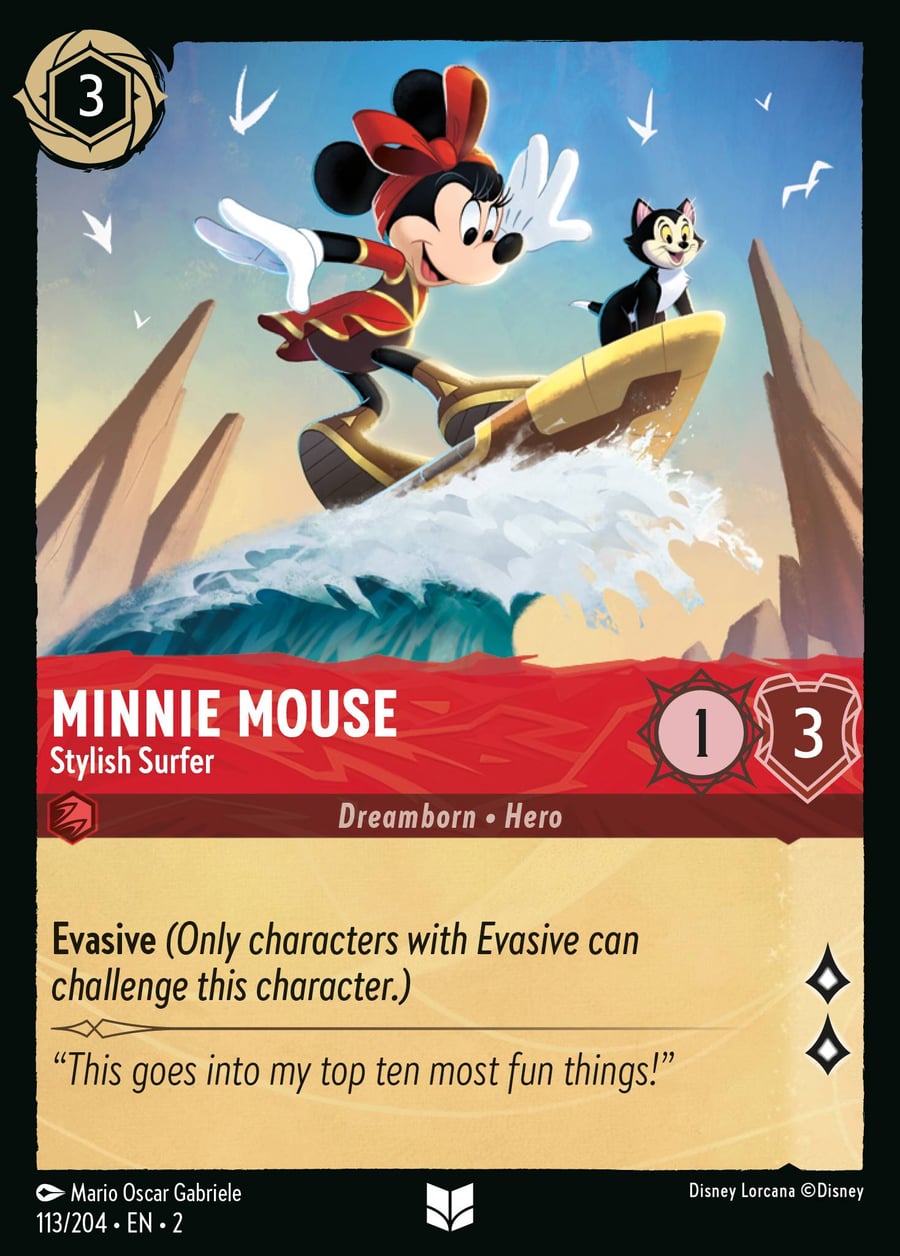 Minnie Mouse - Stylish Surfer card art