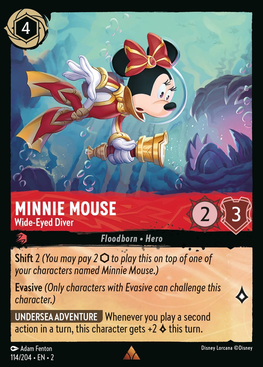 Minnie Mouse - Wide-Eyed Diver card art