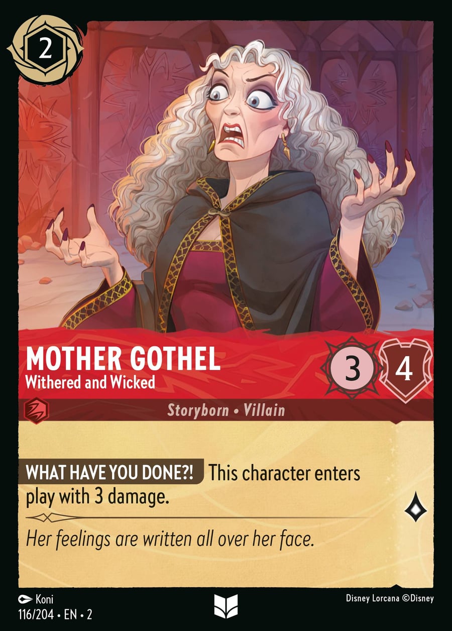 Mother Gothel - Withered and Wicked card art