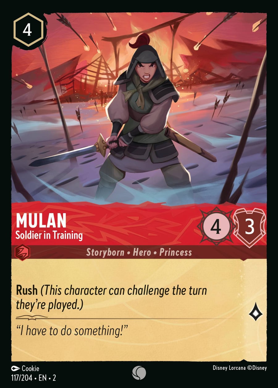 Mulan - Soldier in Training card art