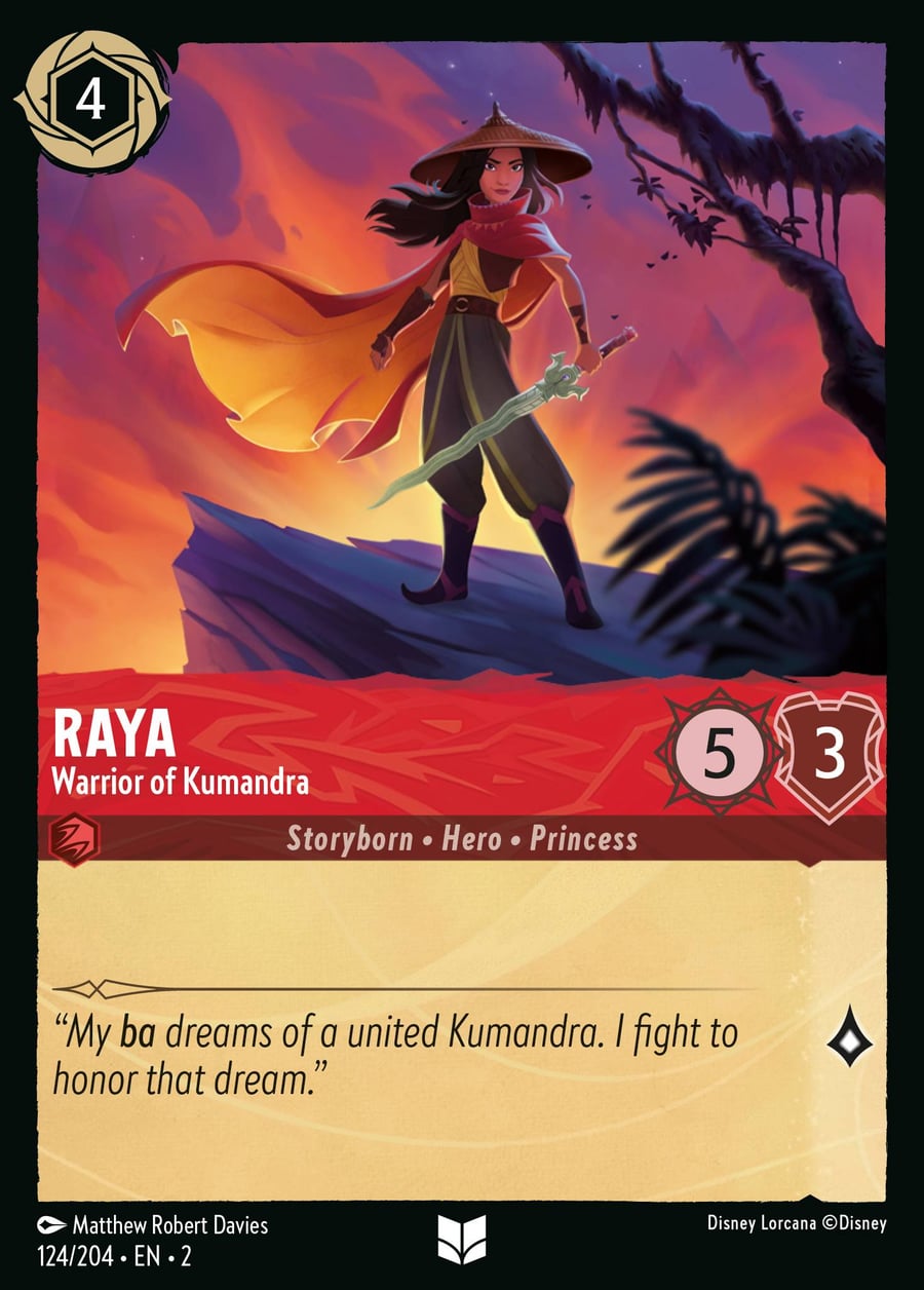 Raya - Warrior of Kumandra card art