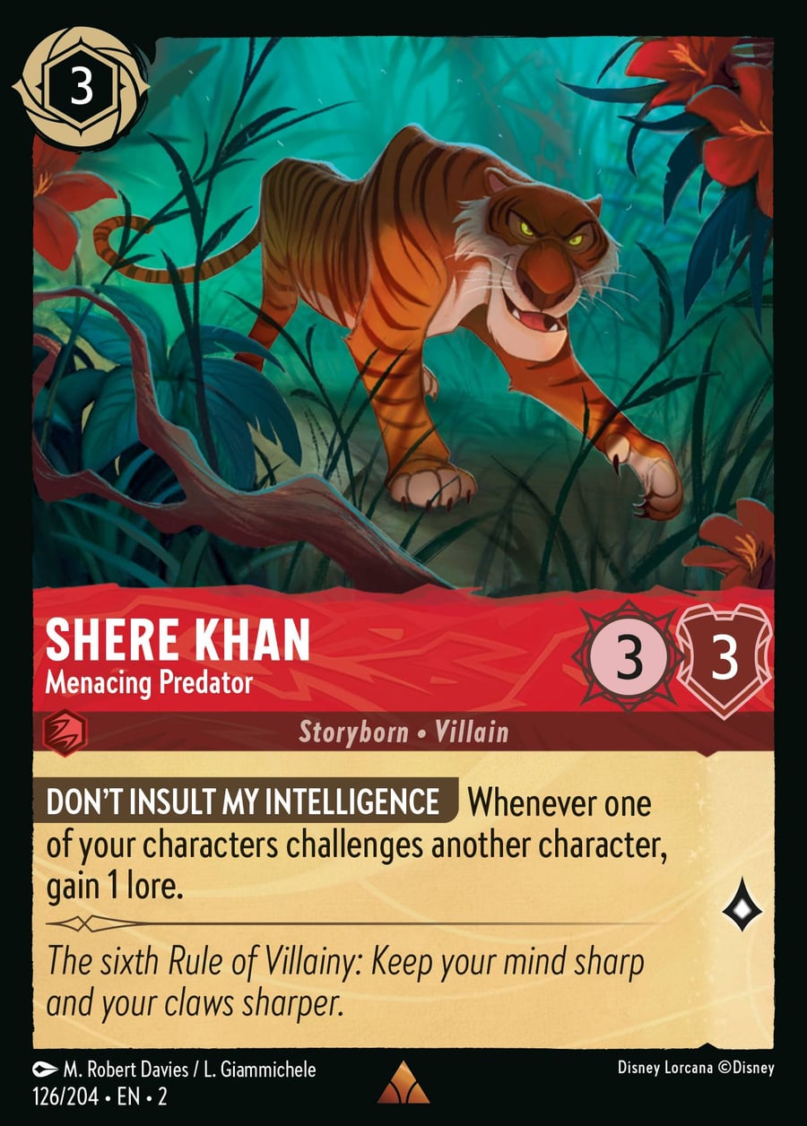 Shere Khan - Menacing Predator card art