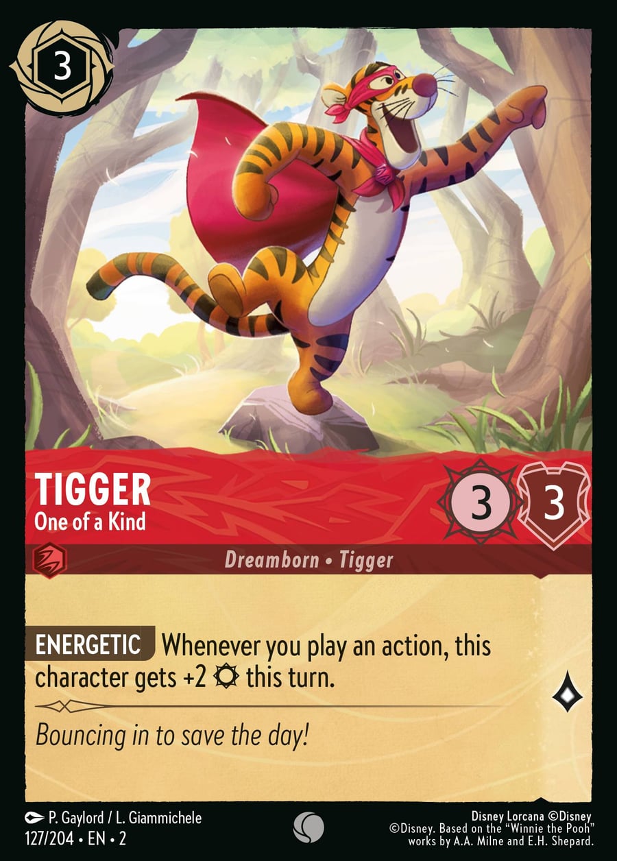 Tigger - One of a Kind card art