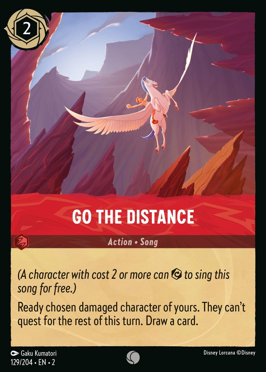 Go the Distance card art