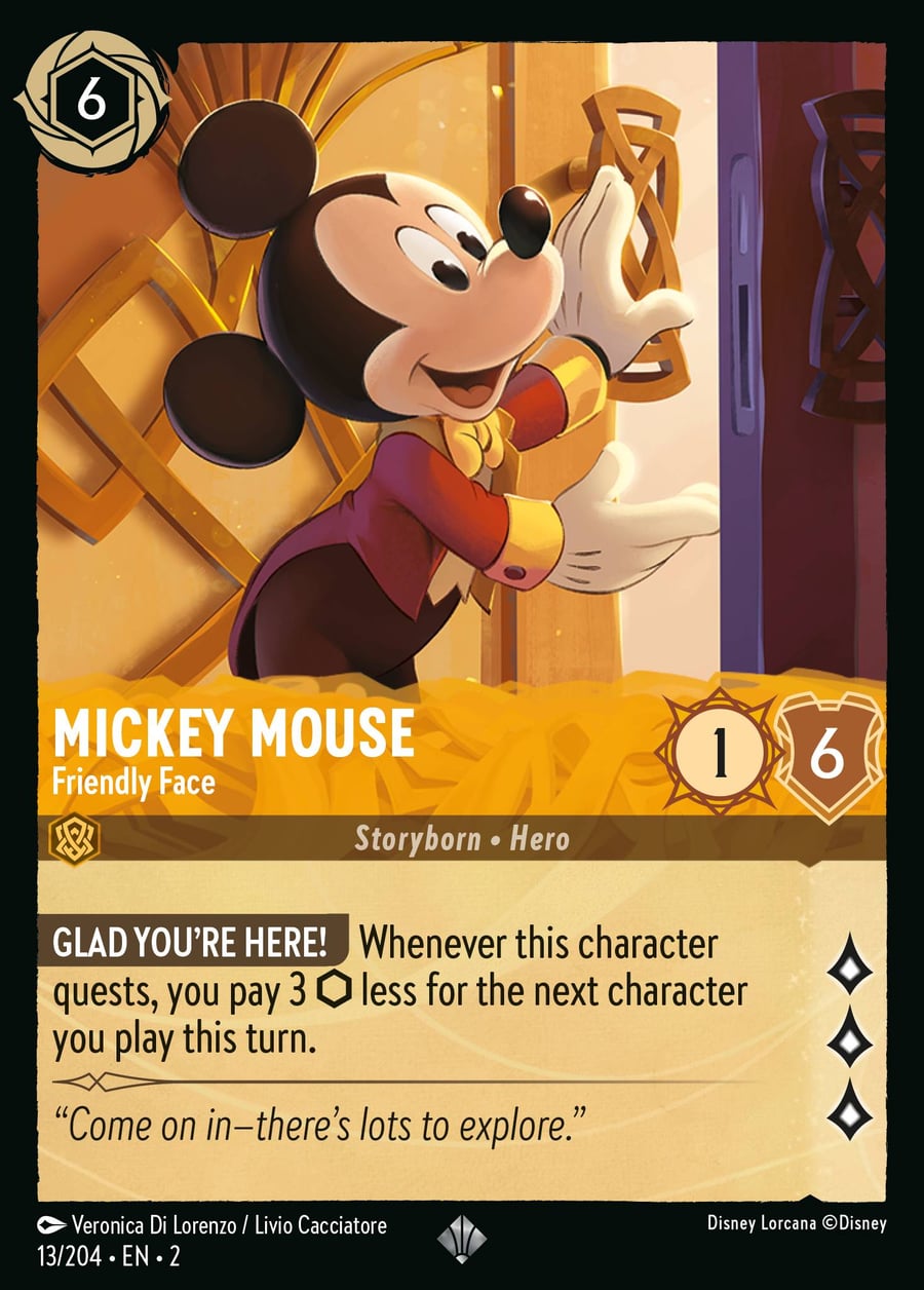 Mickey Mouse - Friendly Face card art