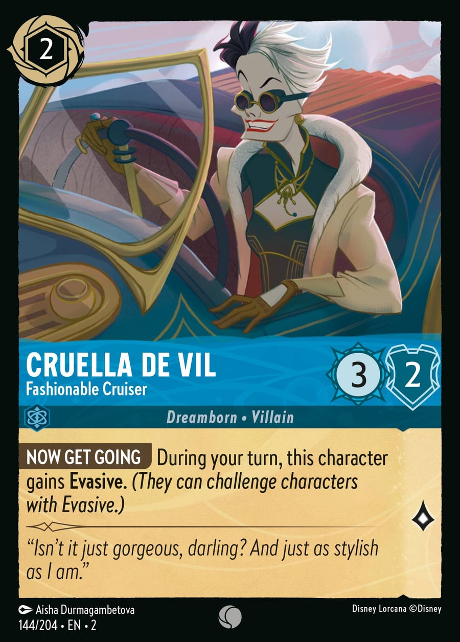 Cruella De Vil - Fashionable Cruiser card art