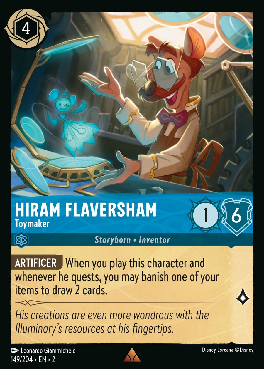 Hiram Flaversham - Toymaker card art