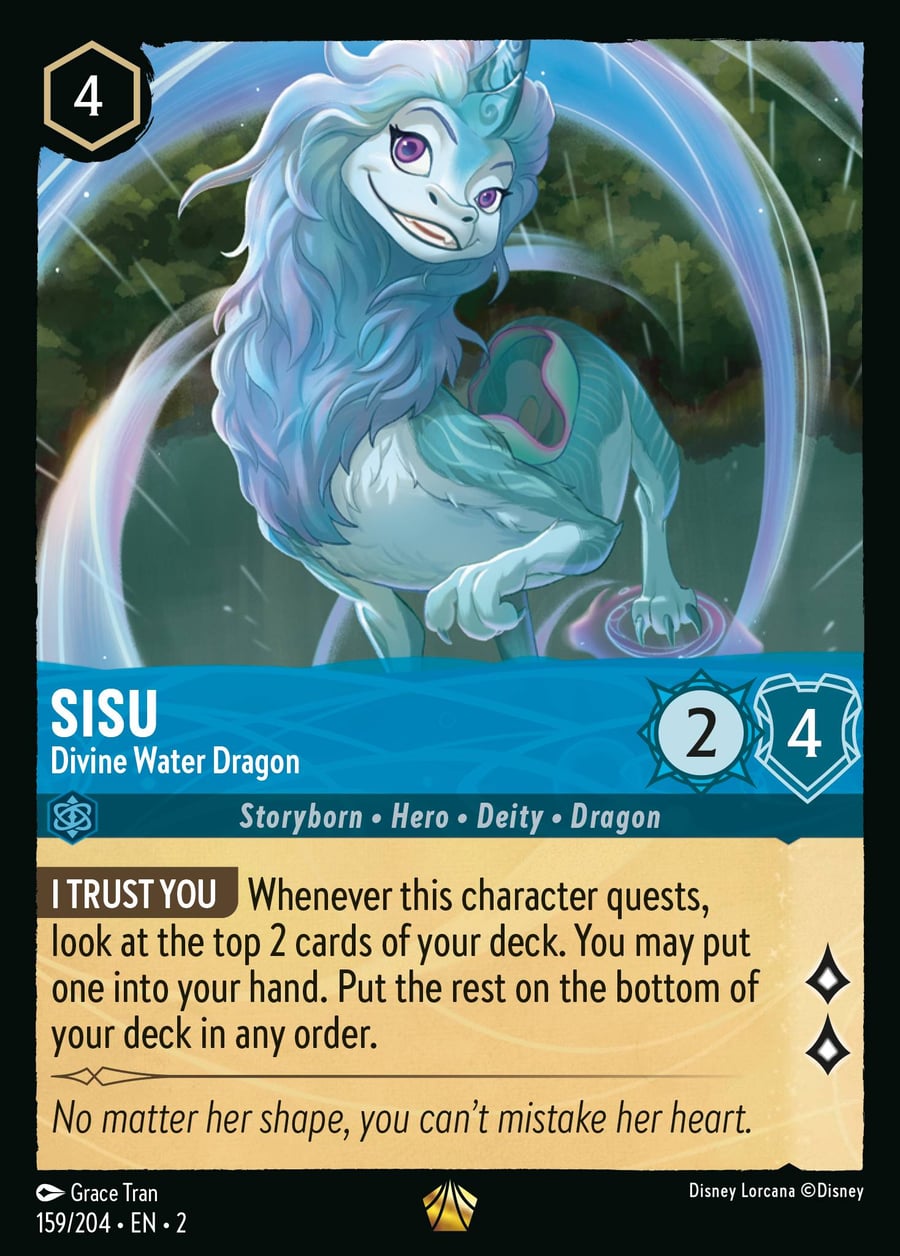Sisu - Divine Water Dragon card art