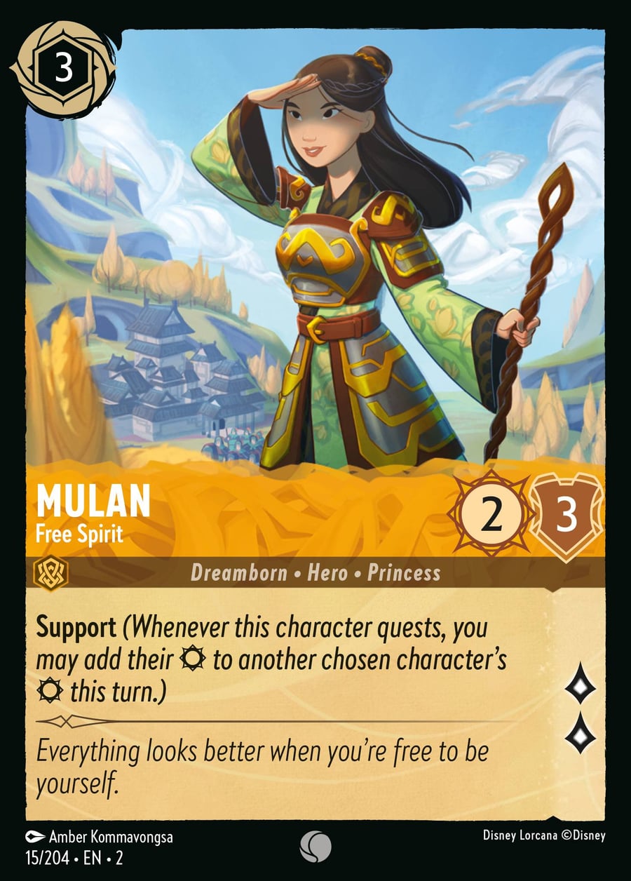 Mulan - Free Spirit card art
