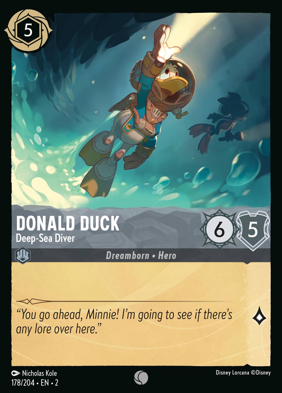 Donald Duck - Deep-Sea Diver card art