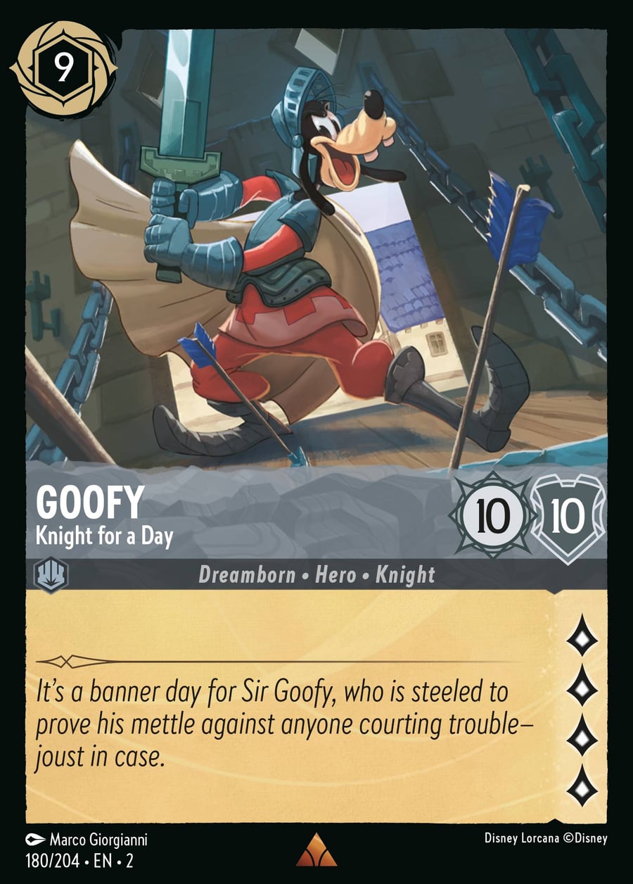 Goofy - Knight for a Day card art
