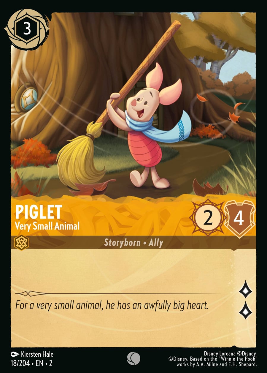 Piglet - Very Small Animal card art