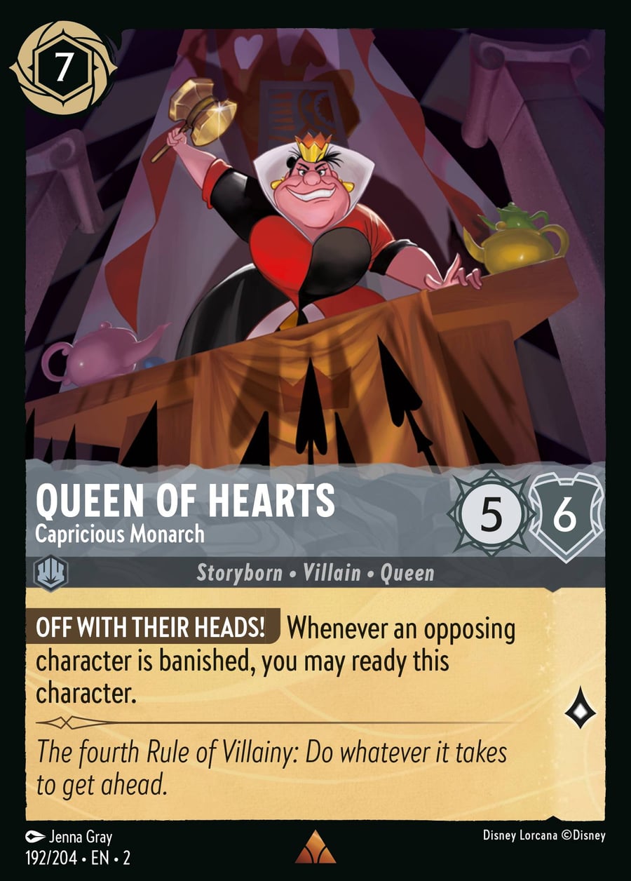 Queen of Hearts - Capricious Monarch card art